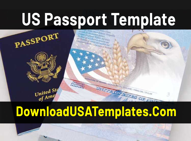 US Passport Template Free