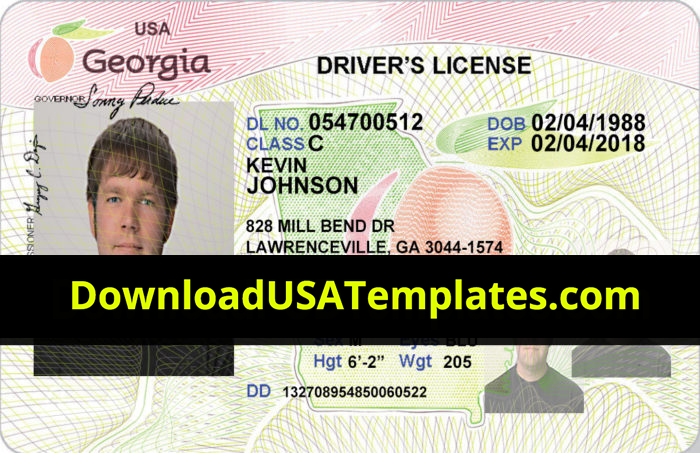 GEORGIA-DRIVER-LICENSE-PSD-TEMPLATE